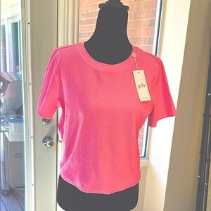 Lilly Pulitzer Pink Ribbed Top